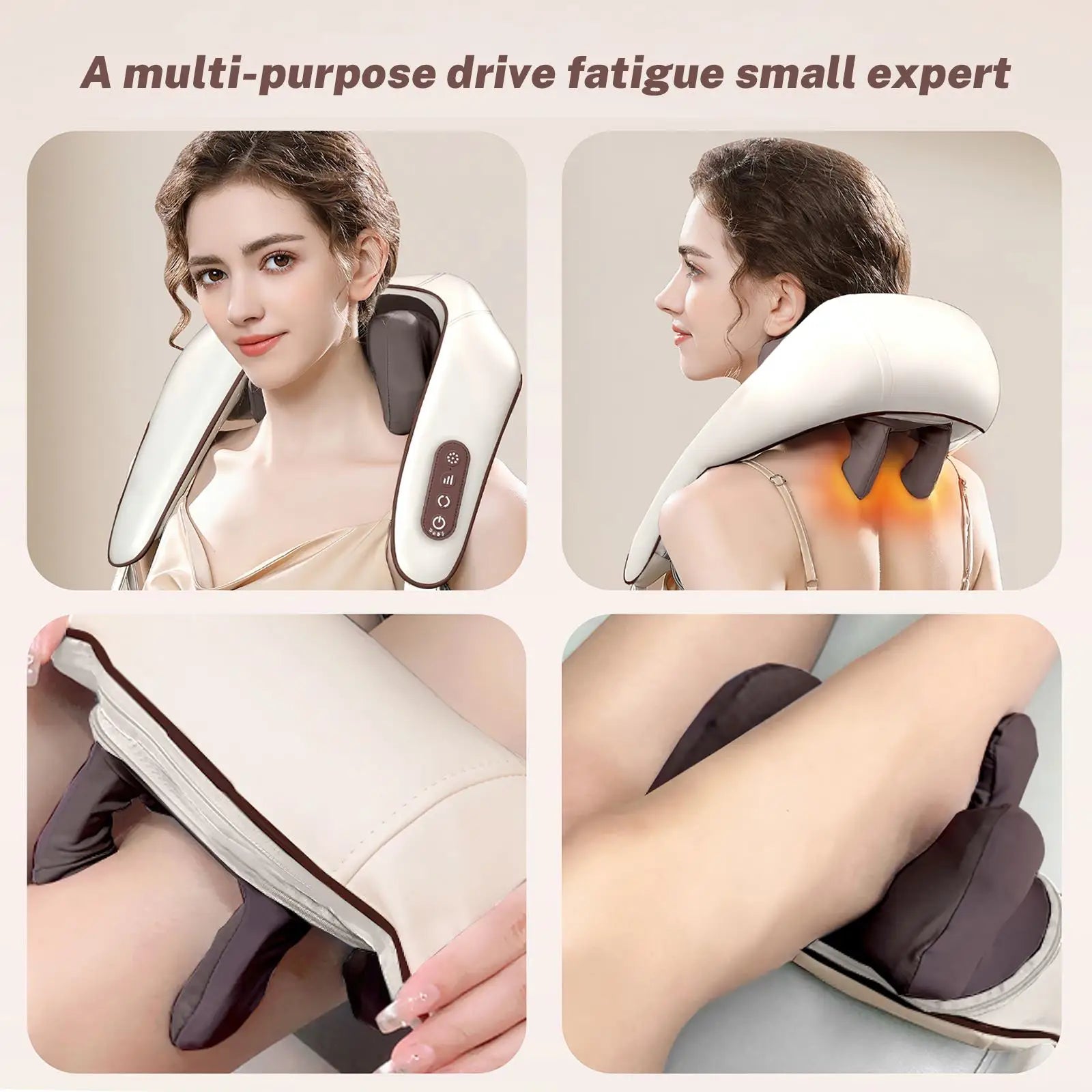 Electric Cervical Massage Shawl, Shiatsu Body Massager, Adjustable With Heat Long Lasting Relaxation Back and Neck Relaxation