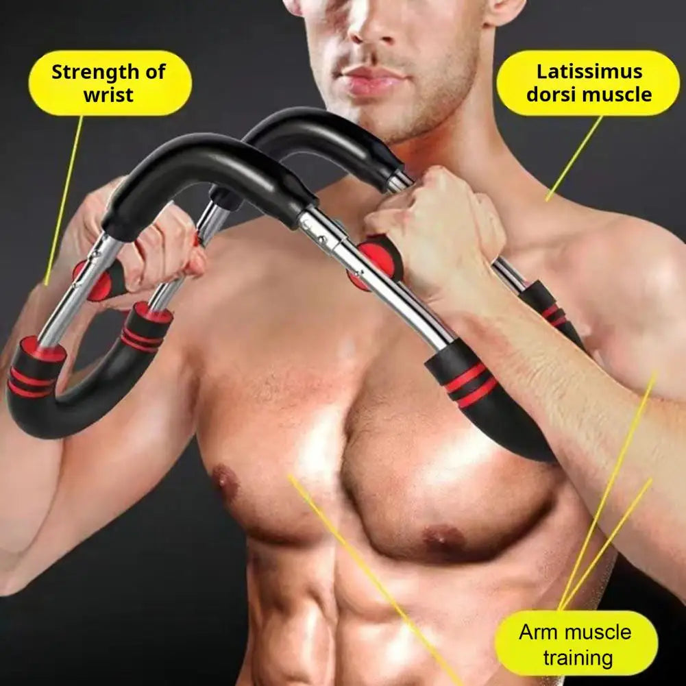 Adjustable Twister Arm Exerciser – Chest Expander & Forearm Trainer with Foam Handle | Portable Home Workout Equipment