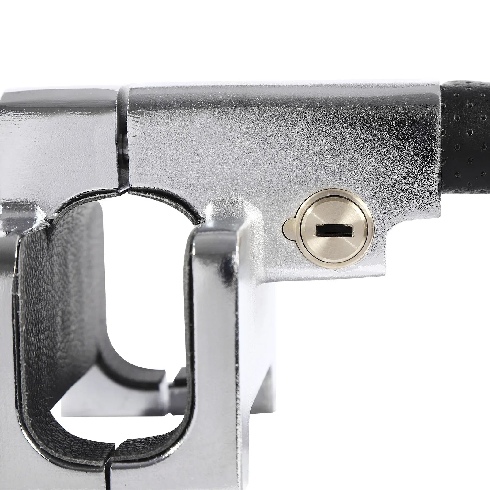 Heavy Duty Steering Wheel Lock with Alarm – Anti-Theft Car Security Device with Escape Tool